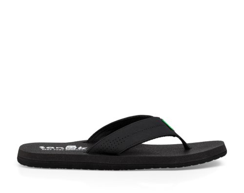 Sanuk Beer Cozy Coaster - Sanuk Flip Flops Mens Black - Philippines YXGTHP016